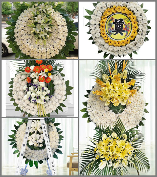 广东汕尾市海丰县陶河镇金锡村花圈速递